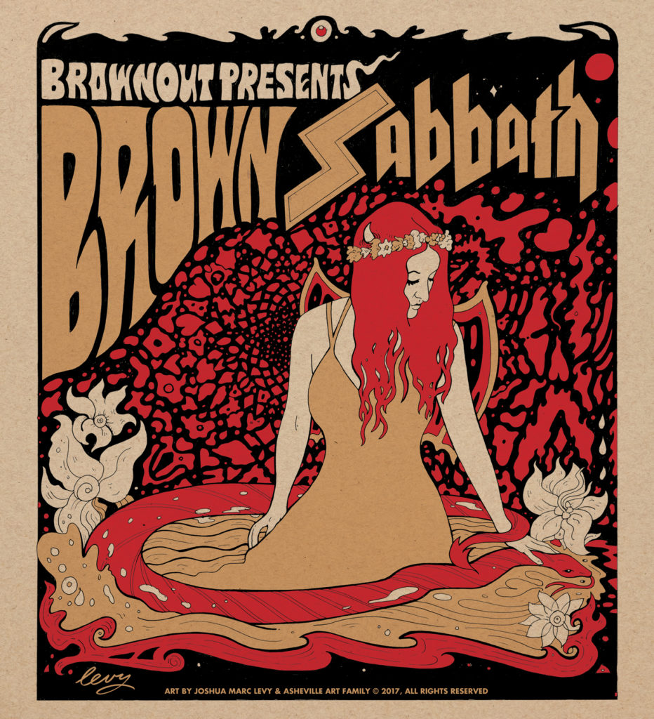 Brown Sabbath poster social Sisters Rhythm & Brews Festival